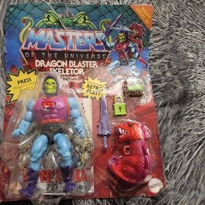 Mattel Masters of the Universe Dragon Blaster Skeletor Figure - Purple and Red